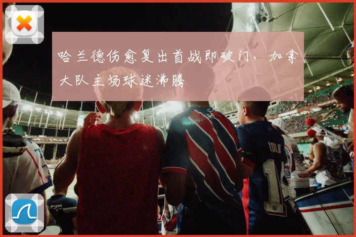 哈兰德伤愈复出首战即破门,加拿大队主场